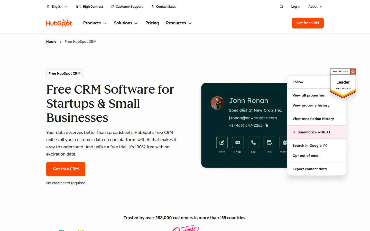 CRM Dashboard with AI Features